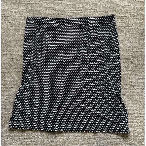 J Jill Wearever Collection Knit Skirt Women's Large Black Pull-On Stretch Career - Picture 6 of 7